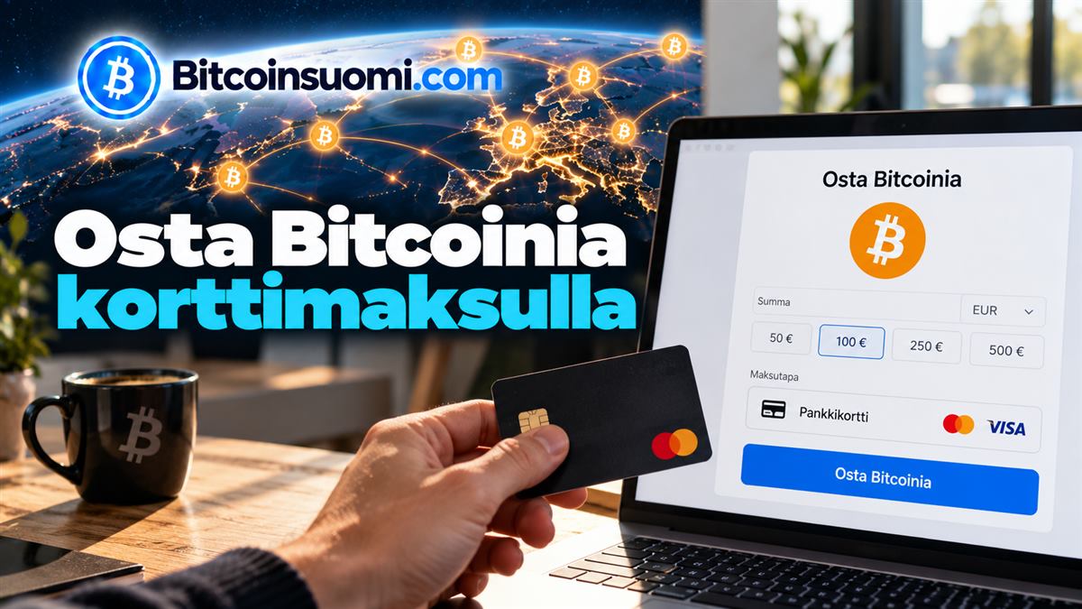 Osta Bitcoinia korttimaksulla